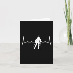 Biathlon Heartbeat Cross-country Ski Winter Sports Card