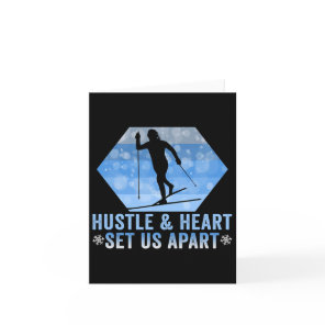 Biathlon Hustle And Heart Set Us Apart Cross Count Card