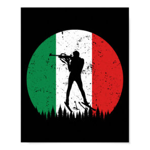 Biathlon Italy World Cup Winter Sport Land It Ital Poster