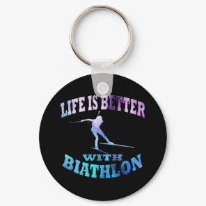 Biathlon Keychain