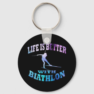Biathlon Keychain