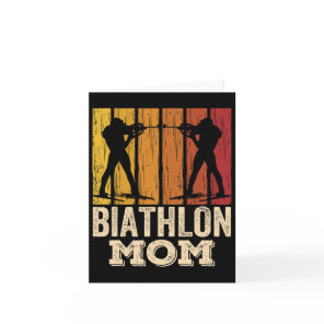 Biathlon Mom Biathlons Biathlete Sports Mother Mom Card