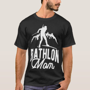 Biathlon Mom Winter Sports Snow Biathlete Cross Co T-Shirt