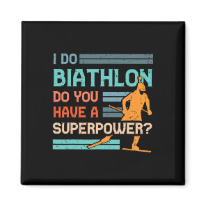 Biathlon Player Athlete Winter Sports Skiing Rifle Magnet