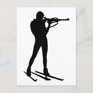 Biathlon Postcard