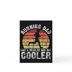 Biathlon Runner Marathon Running Dad Father's Day  Card