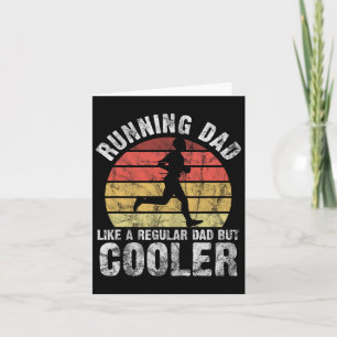 Biathlon Runner Marathon Running Dad Father's Day Card