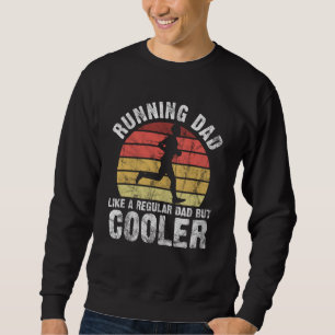 Biathlon Runner Marathon Running Dad Father's Day  Sweatshirt