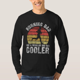 Biathlon Runner Marathon Running Dad Father's Day T-Shirt