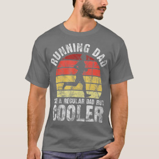Biathlon Runner Marathon Running Dad Father's Day T-Shirt