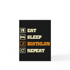Biathlon Saying  Card