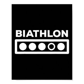 Biathlon Shooting Range Gift - Winter Sports Biath Poster