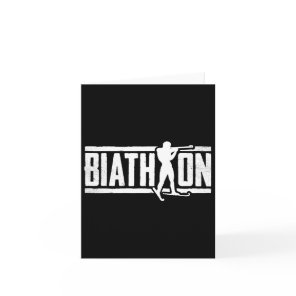 Biathlon Shooting Sport Target Skiing Competition  Card