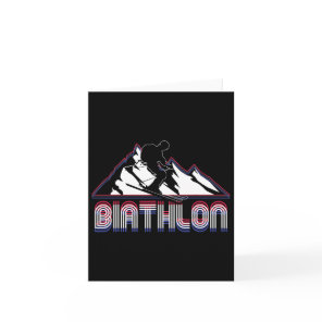 Biathlon Shooting Sport Target Skiing Competition  Card