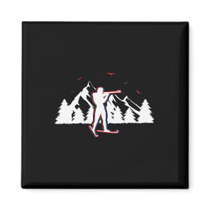 Biathlon Shooting Sport Target Skiing Competition  Magnet