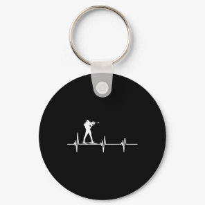 Biathlon Ski Biathlet Winter Sports Cross-country  Keychain