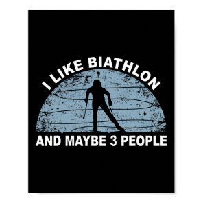 Biathlon Ski Biathlet Winter Sports Cross-country  Poster