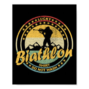 Biathlon Ski Biathlet Winter Sports Cross-country  Poster