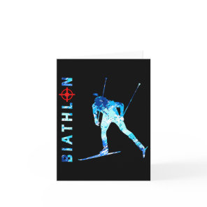 Biathlon Ski Shooting And Skiing Winter Sport  Card