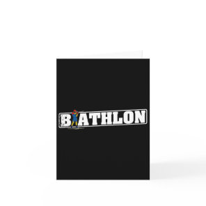 Biathlon Ski Skier Cross-country Ski Trail 5  Card