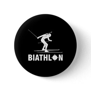 Biathlon Ski Skier Winter Sports Cross-country Ski Button