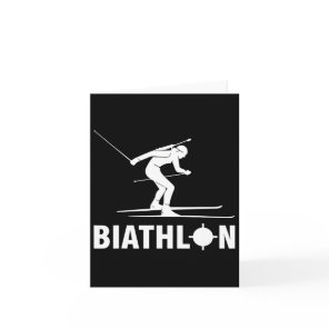 Biathlon Ski Skier Winter Sports Cross-country Ski Card