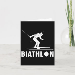 Biathlon Ski Skier Winter Sports Cross-country Ski Card