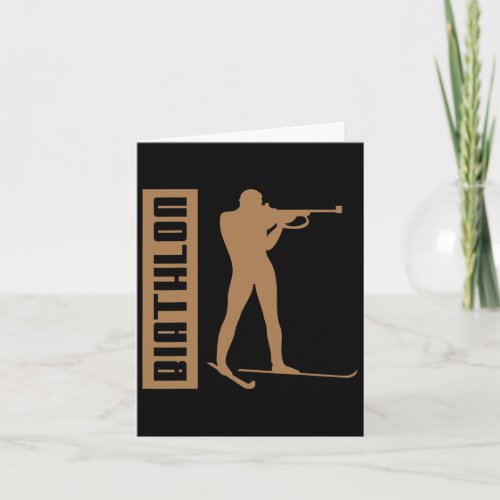 Biathlon Ski Skier Winter Sports Cross-country Ski Card
