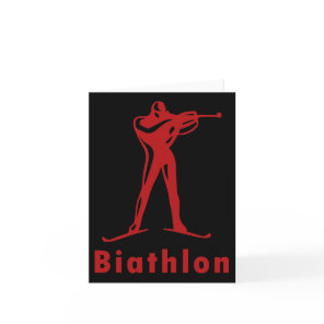 Biathlon Ski Skier Winter Sports Cross-country Ski Card