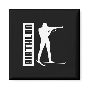 Biathlon Ski Skier Winter Sports Cross-country Ski Magnet