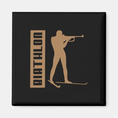 Biathlon Ski Skier Winter Sports Cross-country Ski Magnet