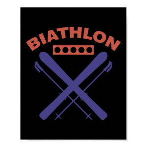 Biathlon Ski Skier Winter Sports Cross-country Ski Poster