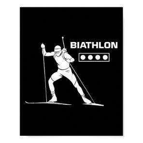 Biathlon Ski Skier Winter Sports Cross-country Ski Poster