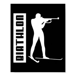 Biathlon Ski Skier Winter Sports Cross-country Ski Poster