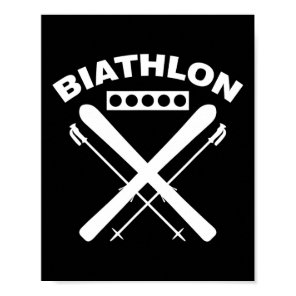 Biathlon Ski Skier Winter Sports Cross-country Ski Poster