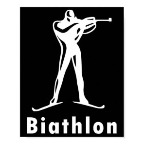 Biathlon Ski Skier Winter Sports Cross-country Ski Poster