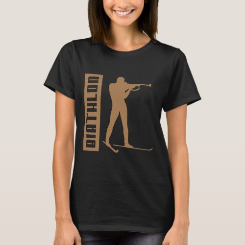 Biathlon Ski Skier Winter Sports Cross-country Ski T-Shirt
