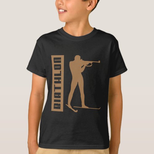 Biathlon Ski Skier Winter Sports Cross-country Ski T-Shirt
