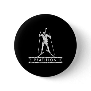 Biathlon Ski Skiing Skier Mountains Outfit  Button