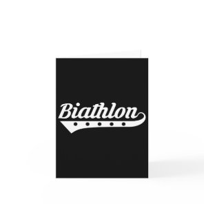 Biathlon Skiing Shooting Biathlete  Card