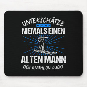 Biathlon Skiing Skier Ski Cross-country Gift  Mouse Pad