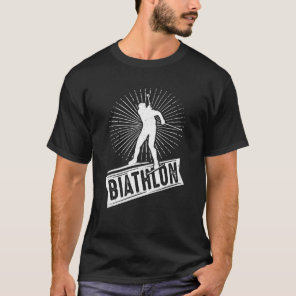Biathlon sport winter sports snow biathlete winter T-Shirt