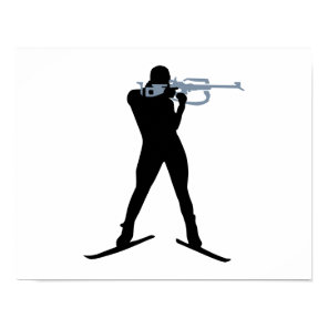 Biathlon sports poster