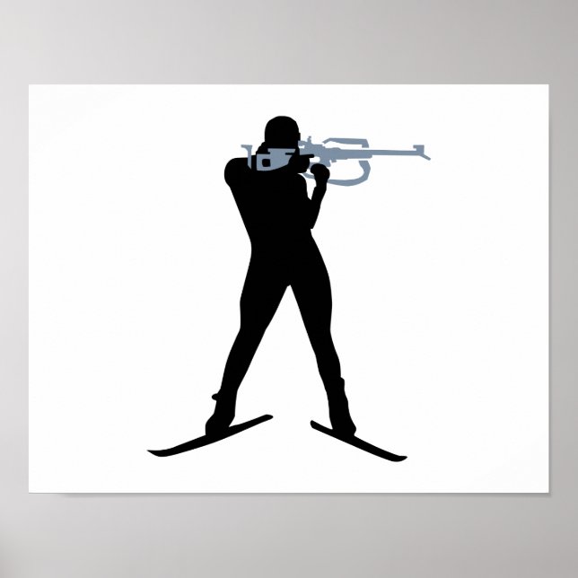 Biathlon sports poster (Front)