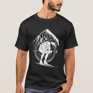Biathlon Sports Winter Athlete Snow Skier Biathlet T-Shirt