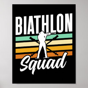 Biathlon Squad Biathlete Biathlons Sports Poster