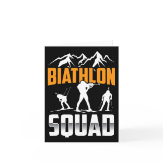 Biathlon Squad Biathlete Sports Biathlons  Card