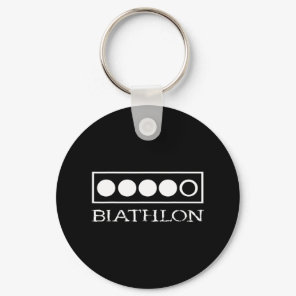 Biathlon Target Shooting Sport Biathlete Skiing Co Keychain