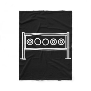 Biathlon Target Skiing Competition Biathlete Shoot Fleece Blanket