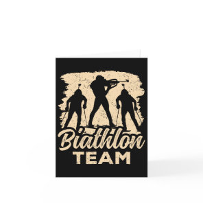 Biathlon Team Biathlete Biathlons Sports  Card